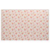 Oranje Doodle Garden Flower Pattern Stof (Fat Quarter)
