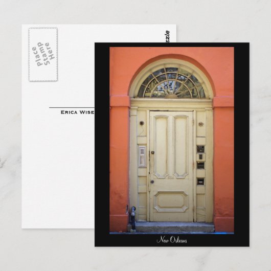 Oranje doorgang briefkaart (Voorkant / Achterkant)