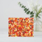 Oranje Dot Briefkaart (Staand voorkant)