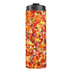 Oranje Dot Thermische Tumbler Thermosbeker