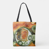 Oranje Dotty Totebag Tote Bag (Achterkant)