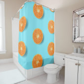 Oranje Douchegordijn (In situ)