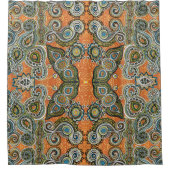 oranje douchegordijn (Voorkant)