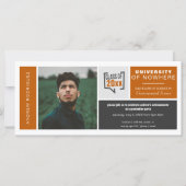 Oranje dozen verbrand en fotobreed Afstuderen (Voorkant)