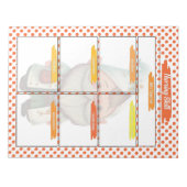 Oranje Dr Gnome Verpleegkunde Student Skills Sjabl Notitieblok (Voorkant)