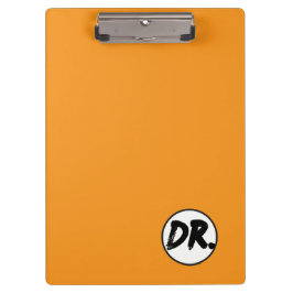 Oranje DR. Logo telefoonhoesje Klembord