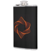 Oranje draadraam Torus-object Heupfles (Links)