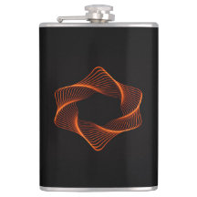 Oranje draadraam Torus-object