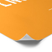 Oranje draagkracht poster (Hoek)