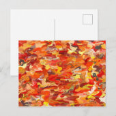 Oranje Draaikolk Briefkaart (Voorkant / Achterkant)
