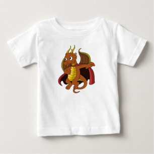 Oranje draak cartoon Baby T-Shirt