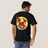 Oranje Draak T-shirt (Achterkant volledig)