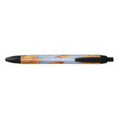 Oranje draak van de herfst Fantasy Art Zwarte Inkt Pen (Achterkant)