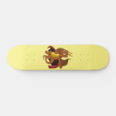 Oranje dragon Cartoon Skateboard (Horizontaal)
