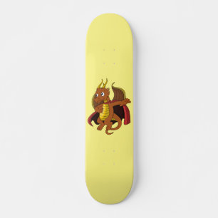 Oranje dragon Cartoon Skateboard