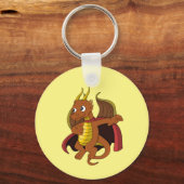 Oranje dragon Cartoon Sleutelhanger (Voorkant)