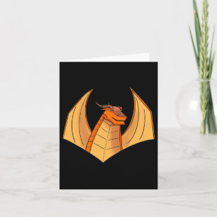 Oranje Dragon Sticker Kaart