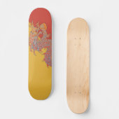 Oranje drakenbord skateboard (Voorkant)