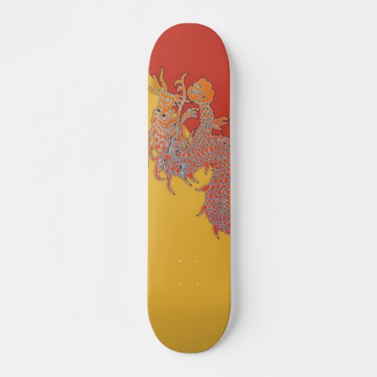 Oranje drakenbord skateboard (Voorkant)