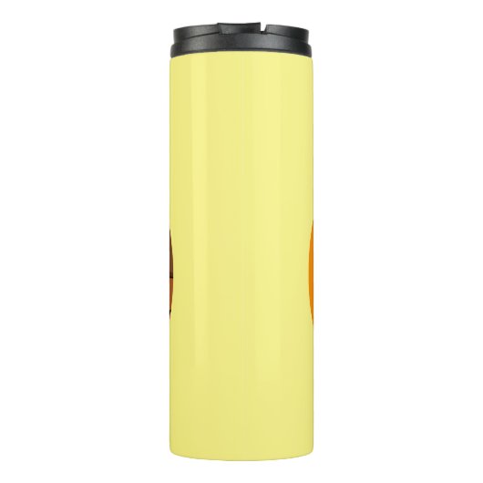 Oranje drakencartoon thermosbeker (Achterkant)