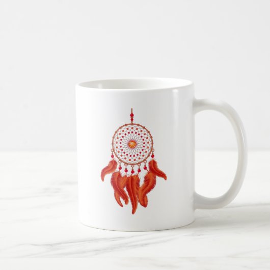 Oranje Dream Catcher Koffiemok (Rechts)