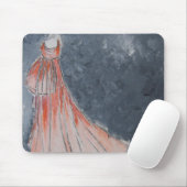 Oranje Dress Mousepad Muismat (Met muis)