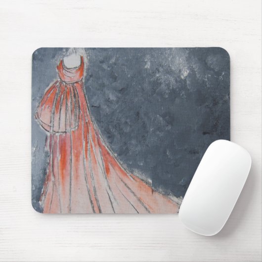 Oranje Dress Mousepad Muismat (Met muis)