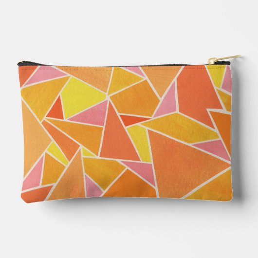 Oranje driehoeken etui (Achterkant)