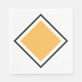 Oranje driehoekspapier servetten (Voorkant)