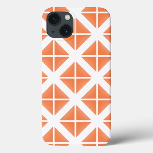 Oranje driehoekspatroon Case-Mate iPhone case (Achterkant)