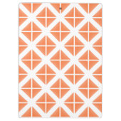 Oranje driehoekspatroon klembord (Achterkant)