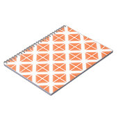 Oranje driehoekspatroon notitieboek (Linkerzijde)