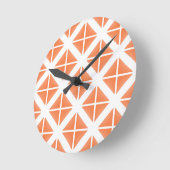 Oranje driehoekspatroon ronde klok (Hoek)
