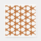 Oranje driehoekspatroon servet (Voorkant)