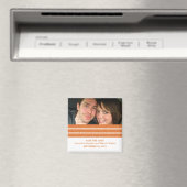 Oranje driestuksfoto Opslaan Datum magneet (Insitu (Vaatwasser))