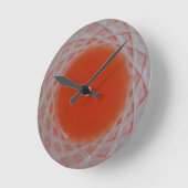 Oranje drink in kristalglas ronde klok (Hoek)