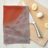 Oranje drink in kristalglas theedoek (Quarter Fold)