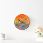 Oranje dromen ronde klok (Huis)