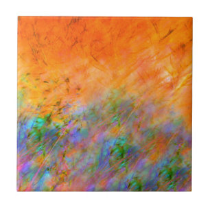 Oranje dromen tegeltje