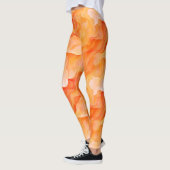 Oranje droomgolven leggings (Links)