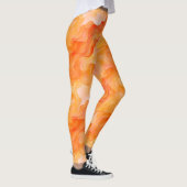 Oranje droomgolven leggings (Rechts)