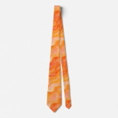 Oranje droomgolven stropdas (Voorkant)