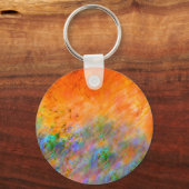 Oranje Droomlandschap Sleutelhanger (Voorkant)