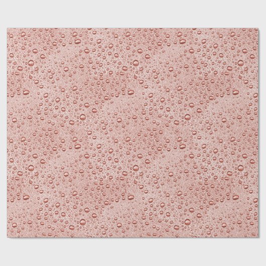 Oranje druppeltjes cadeaupapier (Vlak)