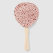 Oranje druppeltjes handwaaier (Achterkant)