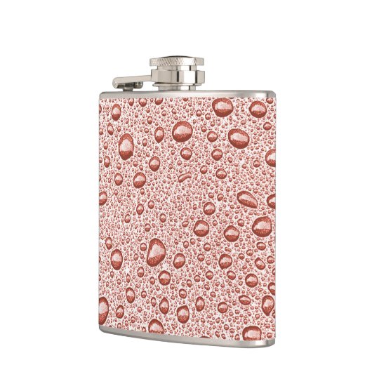 Oranje druppeltjes heupfles (Links)