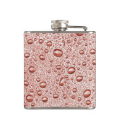 Oranje druppeltjes heupfles (Achterkant)