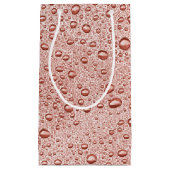 Oranje druppeltjes klein cadeauzakje (Voorkant)