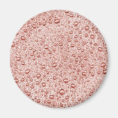 Oranje druppeltjes magneet (Voorkant)