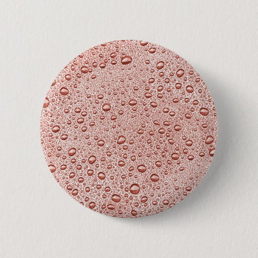 Oranje druppeltjes ronde button 5,7 cm (Voorkant)